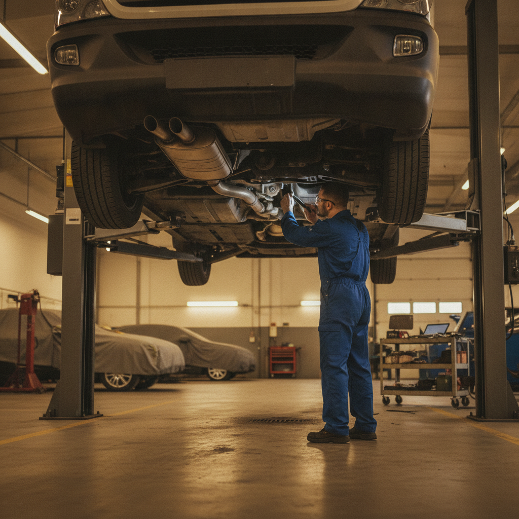 Mercedes Sprinter DPF problems — exhaust system inspection at workshop