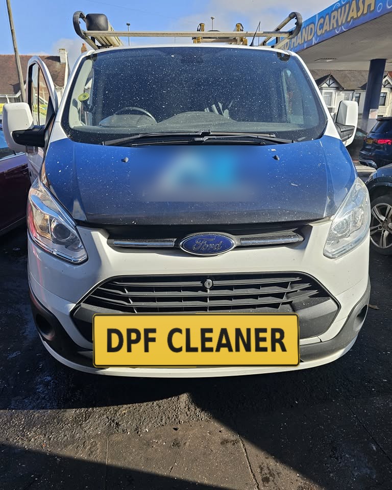 Ford Transit Custom van after its DPF was fixed at the Fenton workshop