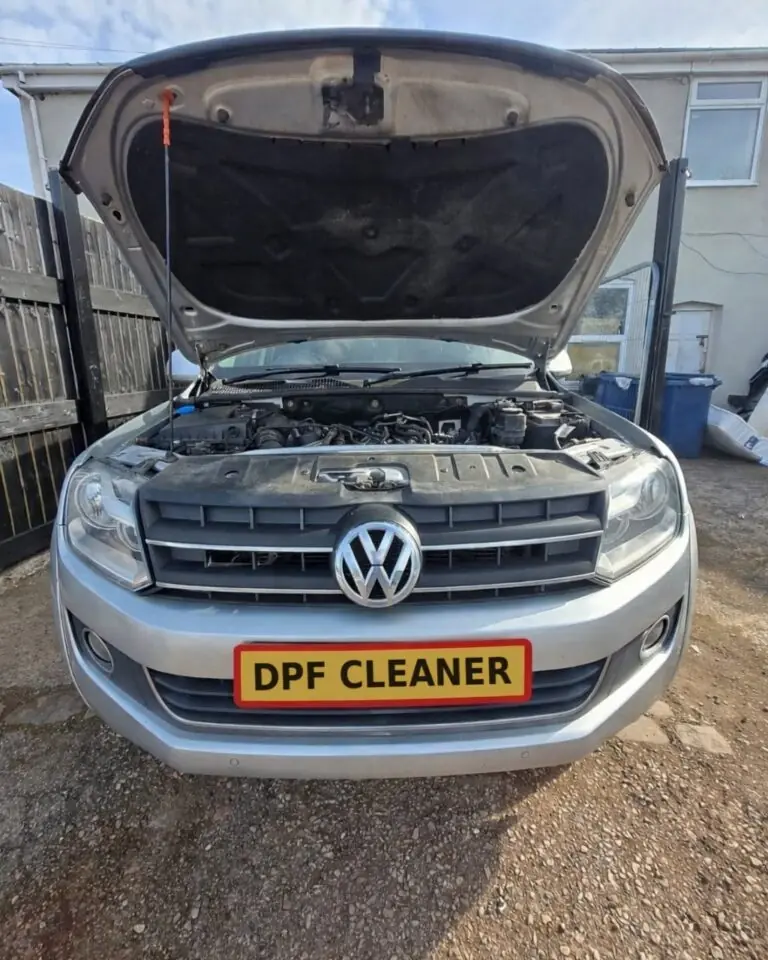 VW Amarok in at the Fenton workshop for DPF cleaning